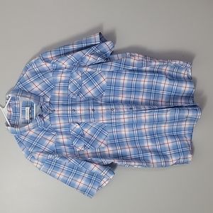 Button up plaid shirt